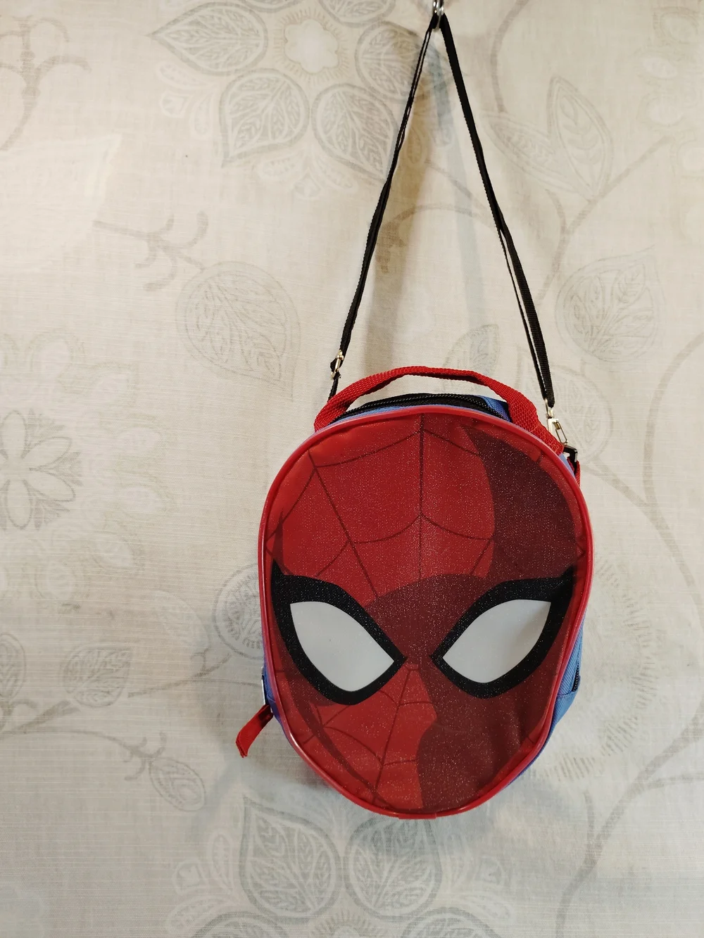 Marvel Kids Red and Black Spider-Man  Insulated Lunch Tote/Crossbody Bag